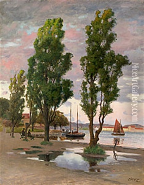 Parken I Marstrand Oil Painting - Johan Ericson