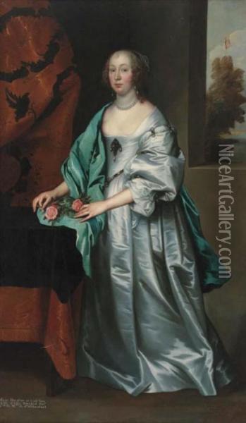 Portrait Of Mary Oil Painting - Sir Anthony Van Dyck