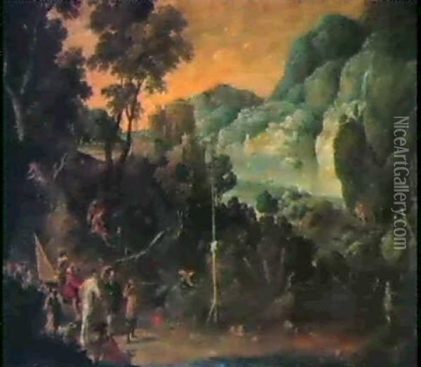 Scenes From The Life Of William Tell Oil Painting - Paul Bril