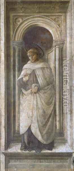 St Alberto of Trapani 2 Oil Painting - Filippino Lippi