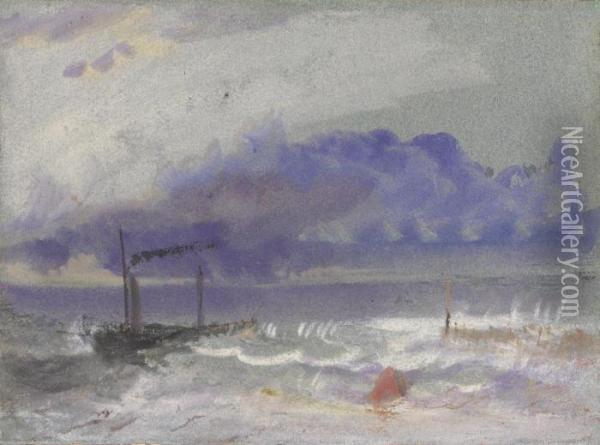 Off Yarmouth Oil Painting - Joseph Mallord William Turner