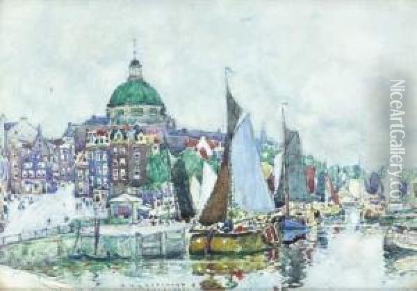 Amsterdam Oil Painting - Robert Mcgown Coventry