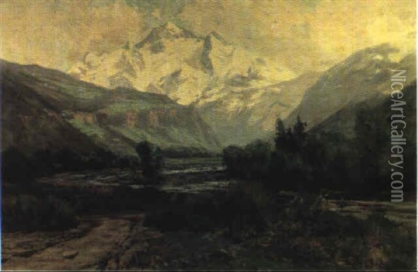 Chair Mountain, Colorado Oil Painting - Charles Partridge Adams