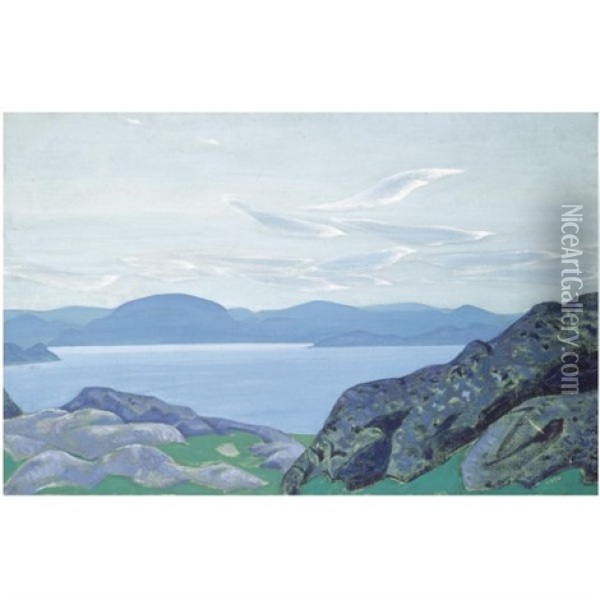Birds Of The Morning (messengers Of The Morn) Oil Painting - Nikolai Konstantinovich Roerich