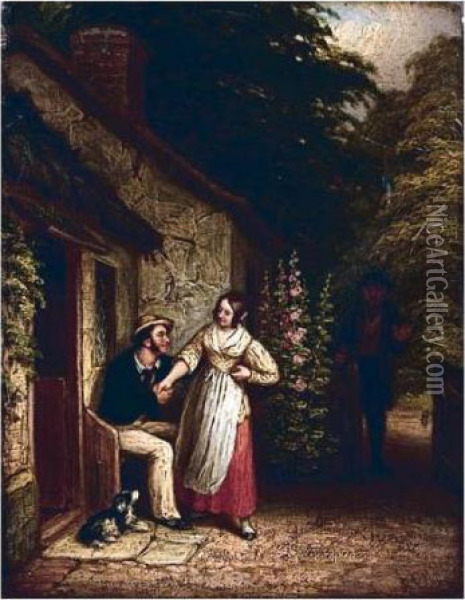The Courtship Oil Painting - John Anthony Puller