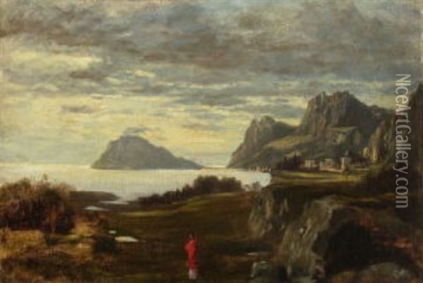 Erinnerung An Korfu Oil Painting - Albert Lang