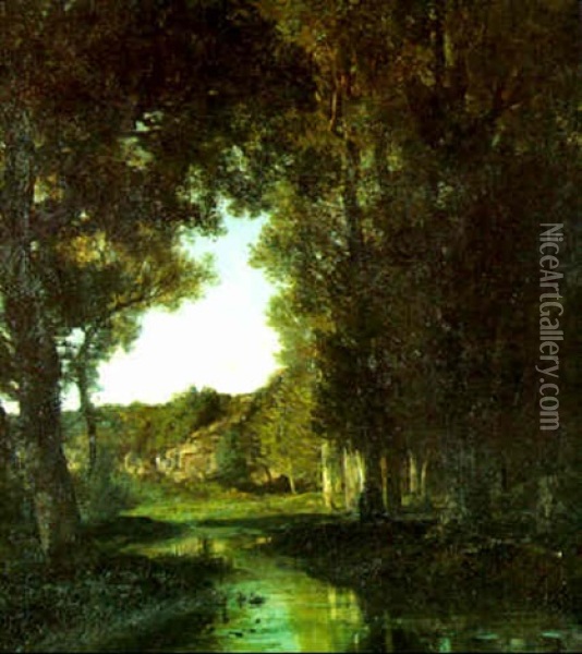 La Riviere Oil Painting - Louis-Auguste Auguin