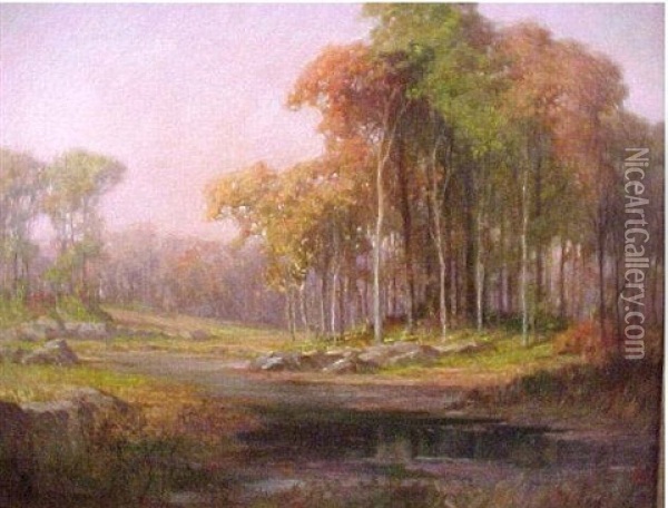 Landscape Oil Painting - Frederick J. Mulhaupt