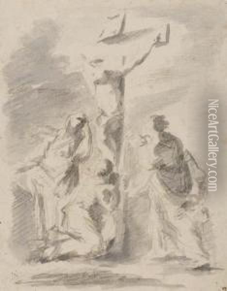 Crucifixion Oil Painting - Giambettino, Giov. Cignaroli B