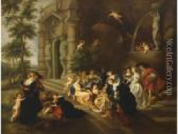 Le Jardin D'amour Oil Painting - Peter Paul Rubens
