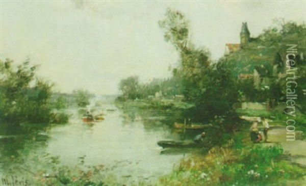 On The Garonne Oil Painting - Maurice Levis