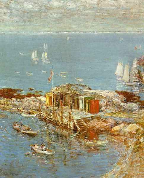 August Afternoon, Appledore Oil Painting - Frederick Childe Hassam