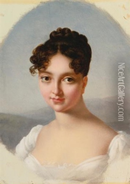 Self-portrait Oil Painting - Marie Victoire Jaquotot