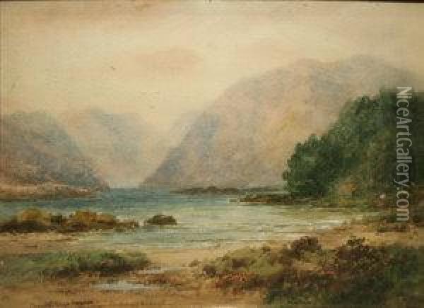 Glenveagh Lough, Donegal Oil Painting - Alexander Williams