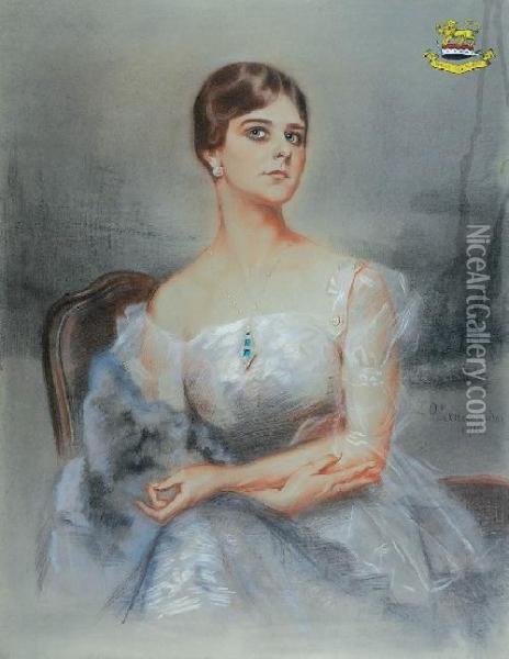 Portret Mlodej Damy Oil Painting - Zofia Atteslander