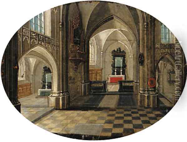 The interior of a church by day Oil Painting - Peeter, the Younger Neeffs