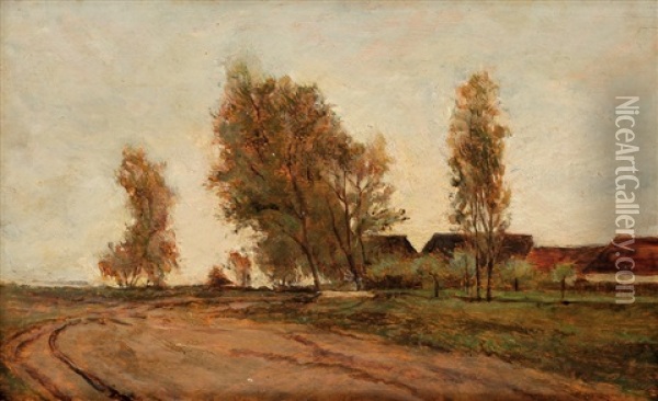 Krajina V Rovine Oil Painting - Zdenka Braunerova
