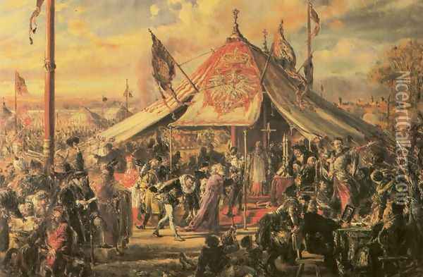 Poland at the Zenith of Power - Golden Liberty - 1573 Election Oil Painting - Jan Matejko