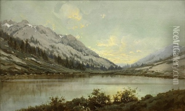 Kennedy Lake, California Oil Painting - Benjamin Willard Sears