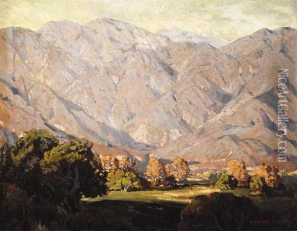Morning Light, San Gabriel Mountains Oil Painting - Edgar Alwin Payne