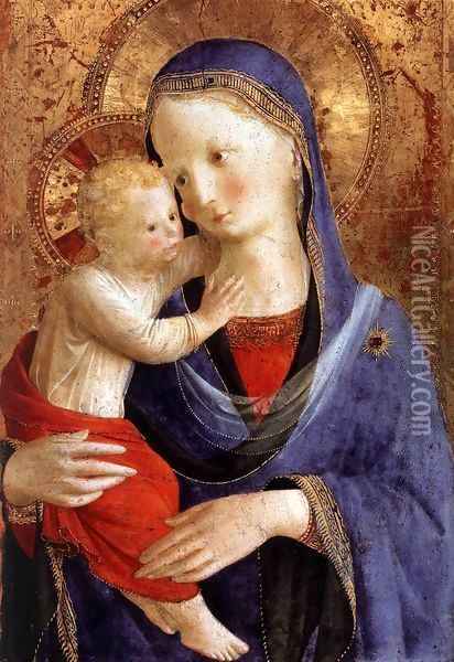 Virgin and Child Oil Painting - Angelico Fra