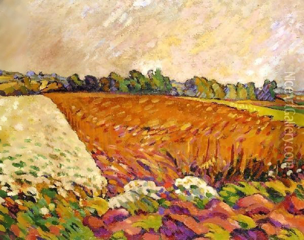 Field of Corn 1917 Oil Painting - Leon De Smet