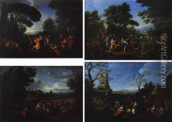 Le Quattro Stagioni Oil Painting - Giovanni Reder