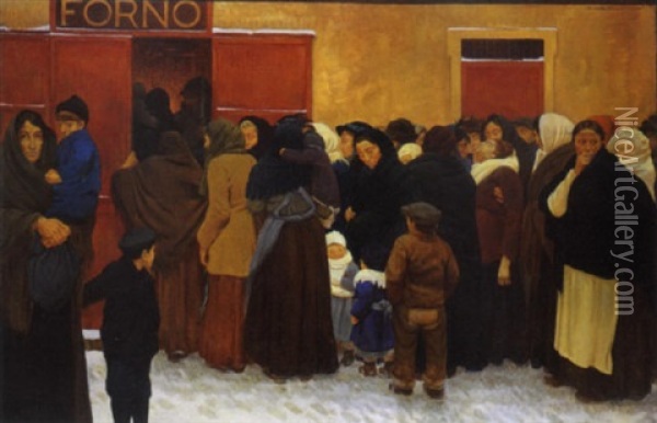 La Fame Oil Painting - Giovanni Constantini