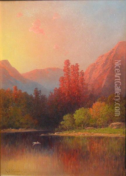 Iridescent Stillness Oil Painting - George Washington Nicholson