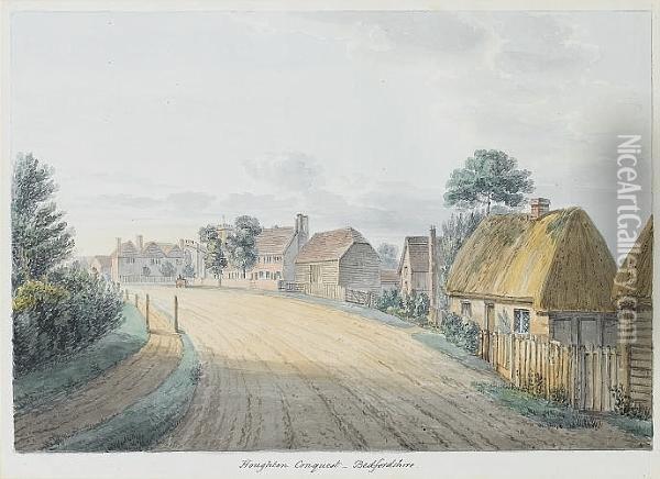 Houghton Conquest, Bedfordshire Oil Painting - Thomas Fisher