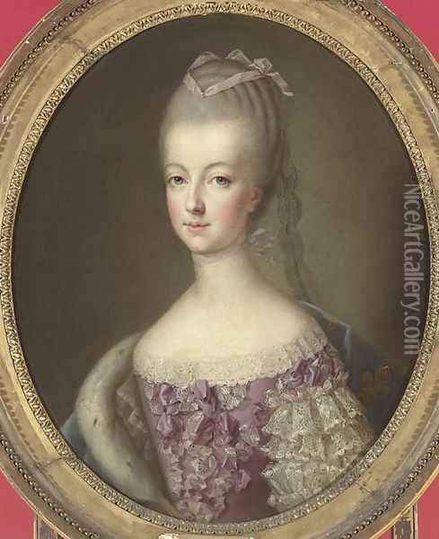 Marie-Antoinette, Queen of France Oil Painting - Francois-Hubert Drouais