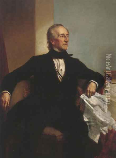 John Tyler 1859 Oil Painting - George Peter Alexander Healy