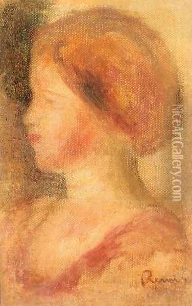 Portrait Of A Young Girl2 Oil Painting - Pierre Auguste Renoir