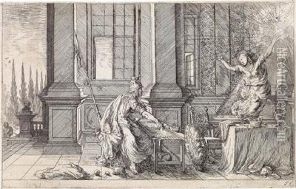 Die Metamorphosen Des Ovid Oil Painting - Johann Wilhelm Baur