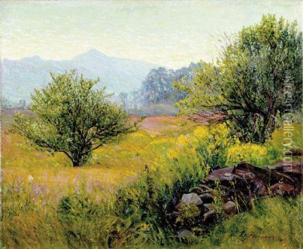 Summer Landscape Oil Painting - Francis J. Flanagan