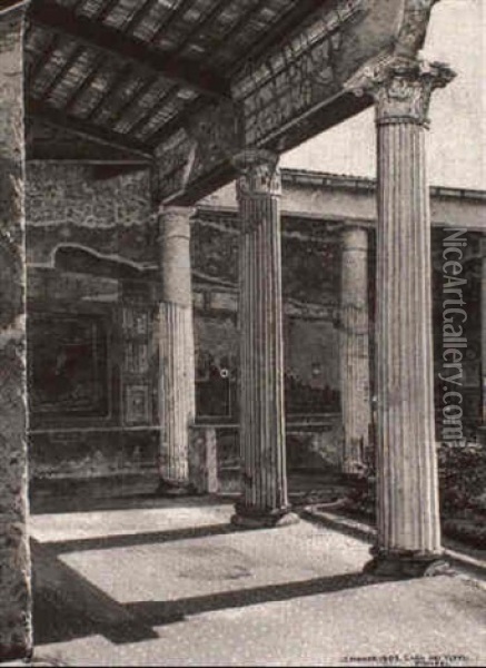 Casa Dei Vettii, Pompei Oil Painting - Josef Theodor Hansen