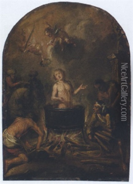 Das Martyrium Des Heiligen Veit Oil Painting - Matthaeus Zehender
