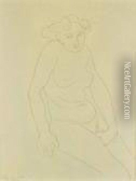 Etude De Femme Nue Oil Painting - Auguste Rodin