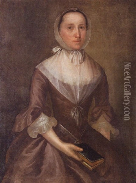Portrait Of Grandmother Allen Oil Painting - Joseph Badger