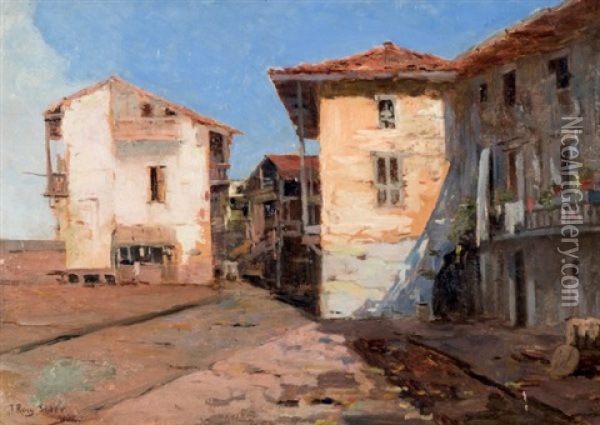 Vista De Pueblo Oil Painting - Joan Roig Soler