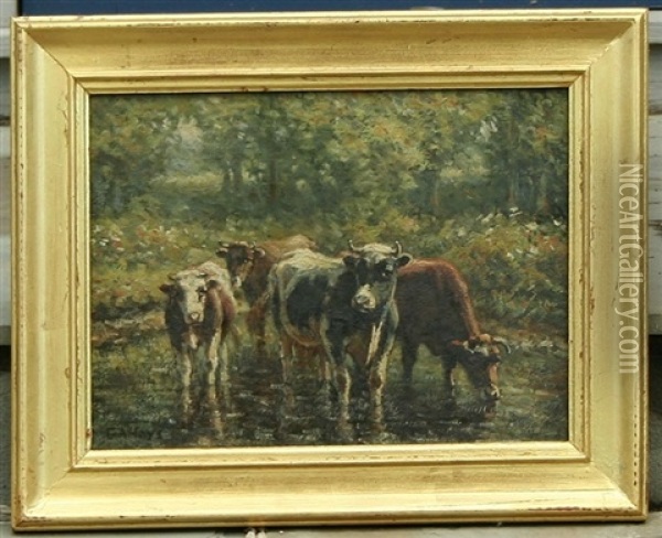 The Brook Oil Painting - George Arthur Hays