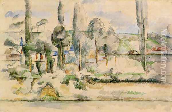 The Chateau De Medan Oil Painting - Paul Cezanne