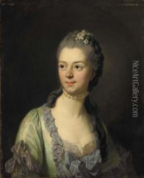 Portrait Of Princess Galitzin Oil Painting - Louis-Michel Van Loo