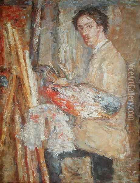 Self Portrait, 1879 Oil Painting - James Ensor