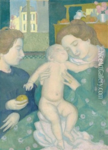 Maternite A La Pomme Oil Painting - Maurice Denis