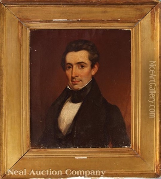 Portrait Of An Alabama Gentleman Oil Painting - James Reid Lambdin