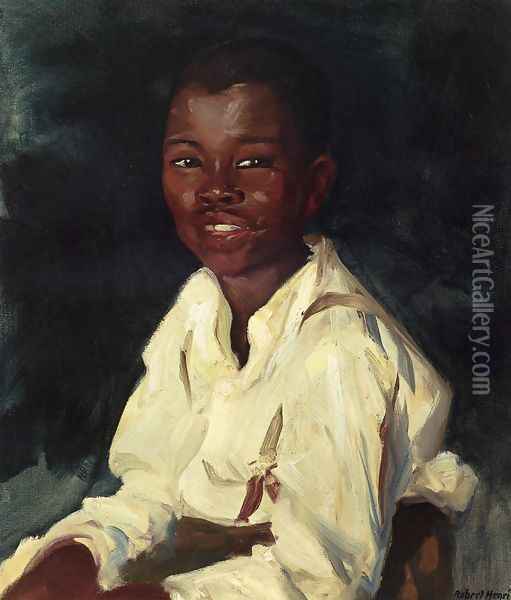 Sylvester Smiling Oil Painting - Robert Henri