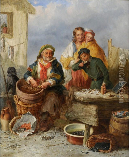 Oysters, Young Sir Oil Painting - R.H. H Parker