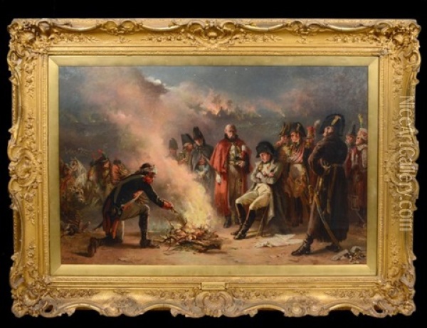 After The Battle Of Leipsic Oil Painting - John Pott Laslett