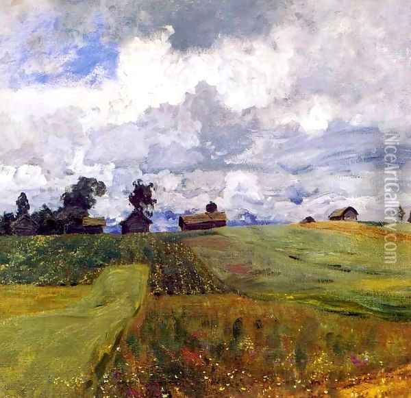 Stormy day 1897 Oil Painting - Isaak Ilyich Levitan